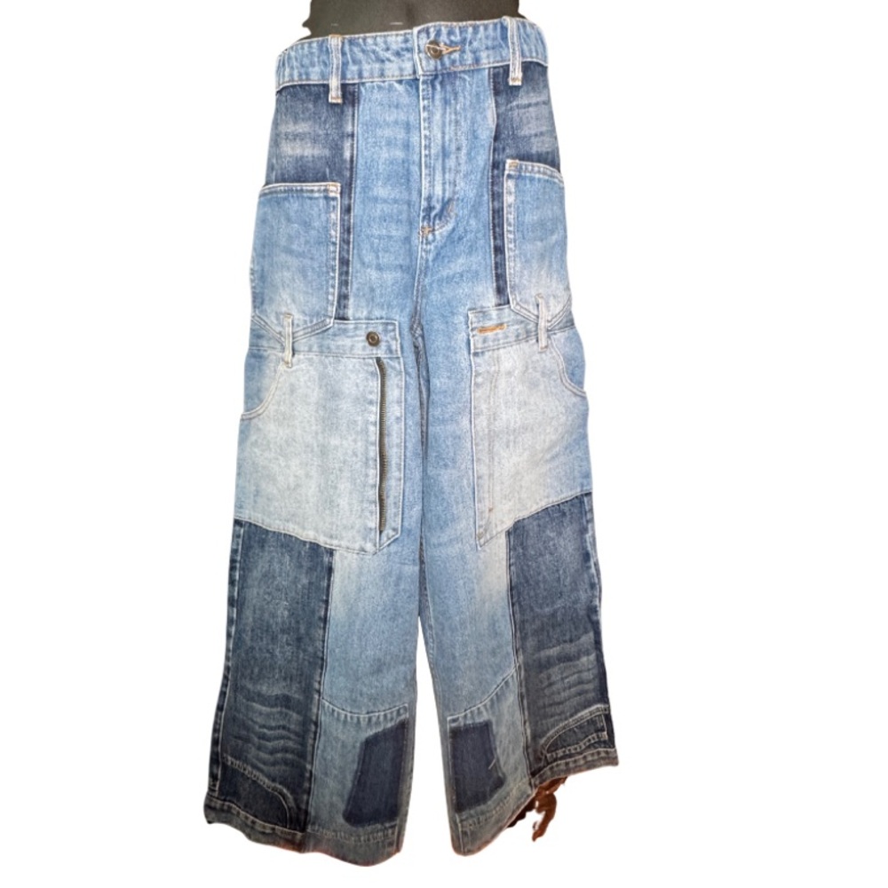 Oli & Hali women’s Upside Down Style Jeans - Light and Dark Blue